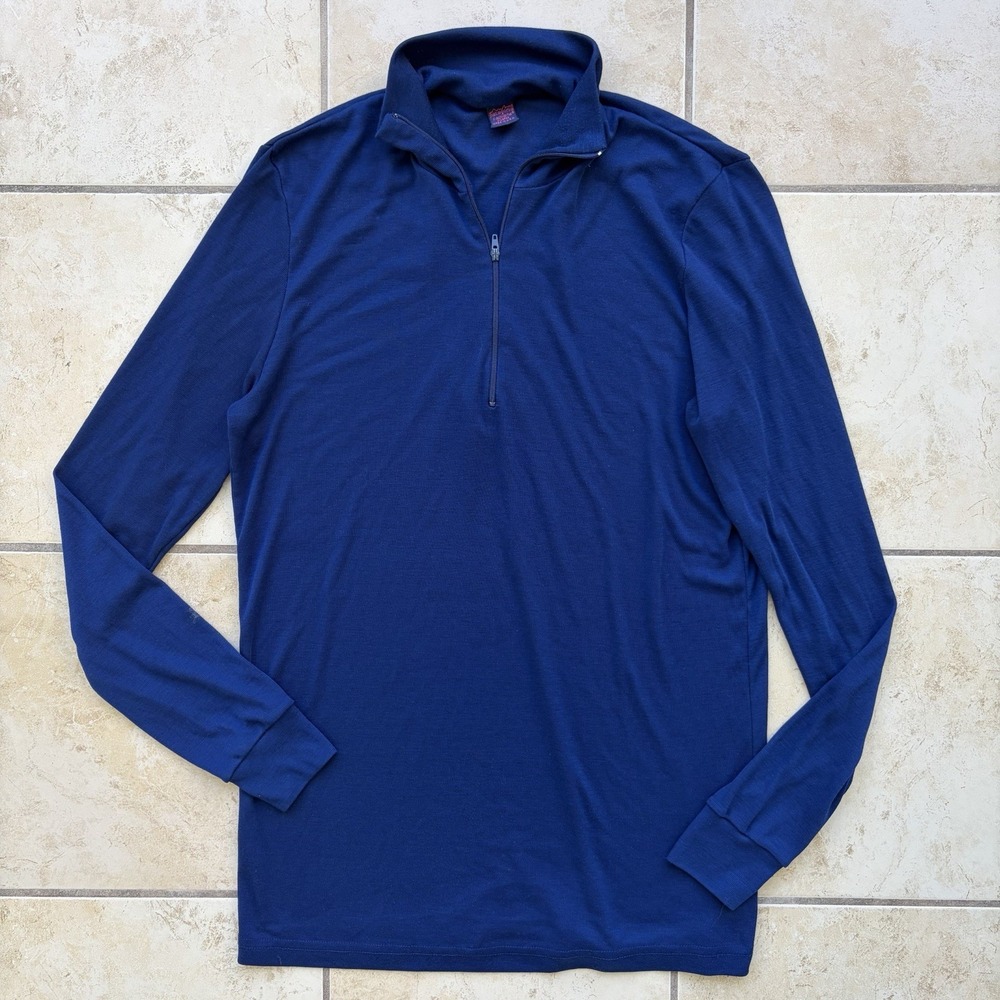 Vintage Patagonia‎ Pullover Mens XL Blue Capilene Baselayer 1/4 Zip 90s USA Made
